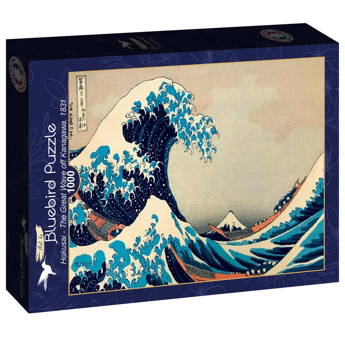 The Great Wave off Kanagawa, 1831 by Hokusai – 1000 Piece Jigsaw Puzzle (Bluebird)