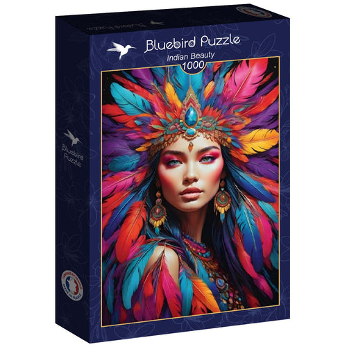 Indian Beauty - 1000 Piece Jigsaw Puzzle (Bluebird Puzzle) - Completed Puzzle