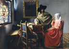 The Glass of Wine, 1661 by Johannes Vermeer – 1000 Piece Jigsaw Puzzle (Bluebird)