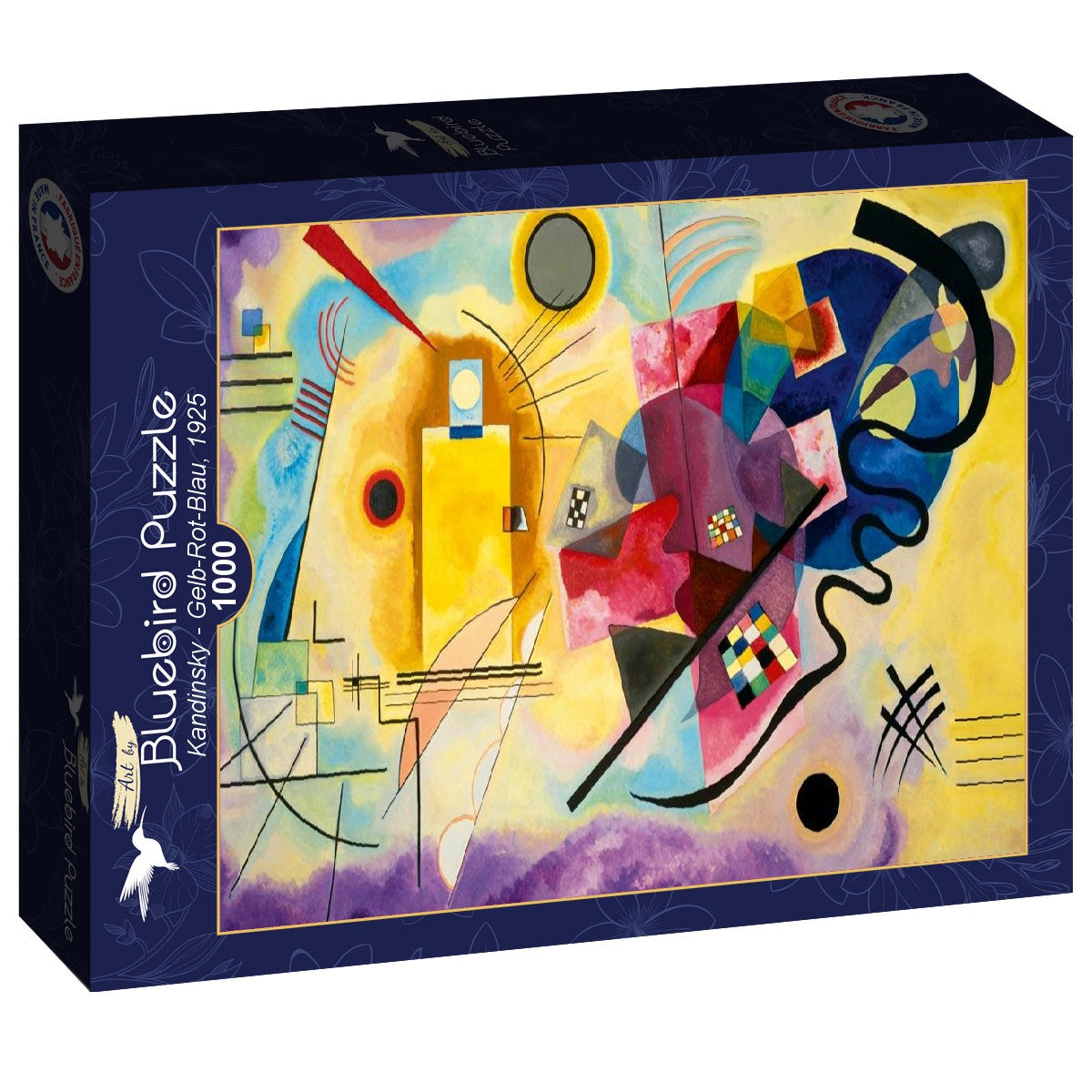 Bluebird - Kandinsky - Gelb-Rot-Blau, 1925 - 1000 Piece Jigsaw Puzzle