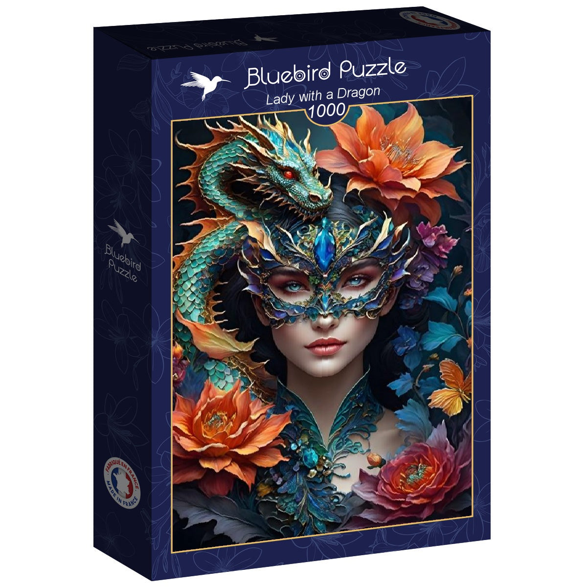Lady with a Dragon - 1000 Piece Jigsaw Puzzle (Bluebird Puzzle)