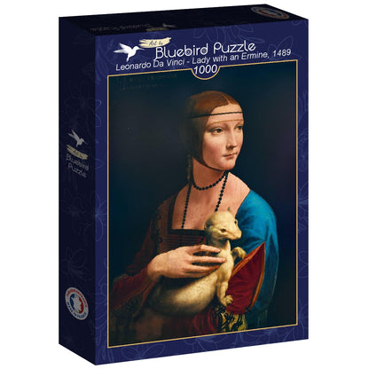 Bluebird - Leonardo Da Vinci - Lady with an Ermine, 1489 - 1000 piece jigsaw puzzle