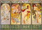 Four Seasons, 1900 by Mucha – 1000 Piece Jigsaw Puzzle (Bluebird)