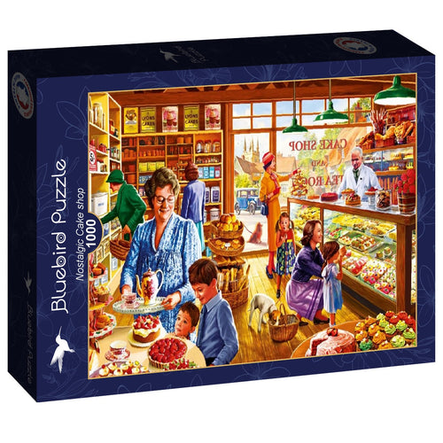 Nostalgic Cake shop – 1000 Piece Jigsaw Puzzle (Bluebird) - Completed Puzzle