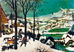 Hunters in the Snow (Winter), 1565 by Pieter Bruegel the Elder – 1000 Piece Jigsaw Puzzle (Bluebird)
