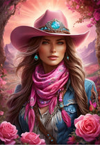 Pink Cowgirl - 1000 Piece Jigsaw Puzzle (Bluebird Puzzle)