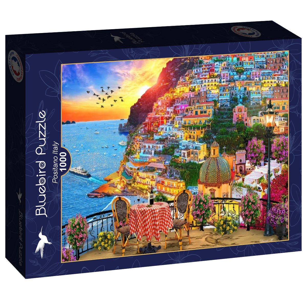 Bluebird - Positano Italy - 1000 Piece Jigsaw Puzzle