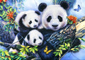 Panda Family - 1000 Piece Jigsaw Puzzle (Bluebird)