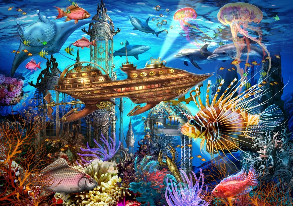 Aqua City - 1000 Piece Jigsaw Puzzle (Bluebird)