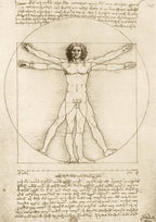 Leonardo Da Vinci - The Vitruvian Man, 1490 - 1000 Piece Jigsaw Puzzle (Bluebird)