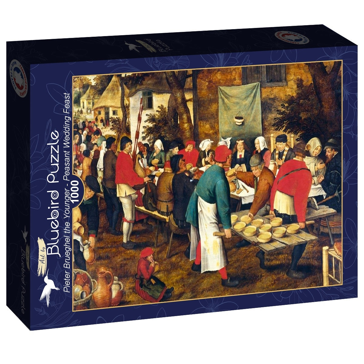 Pieter Brueghel the Younger - Peasant Wedding Feast - 1000 Piece Jigsaw Puzzle (Bluebird)