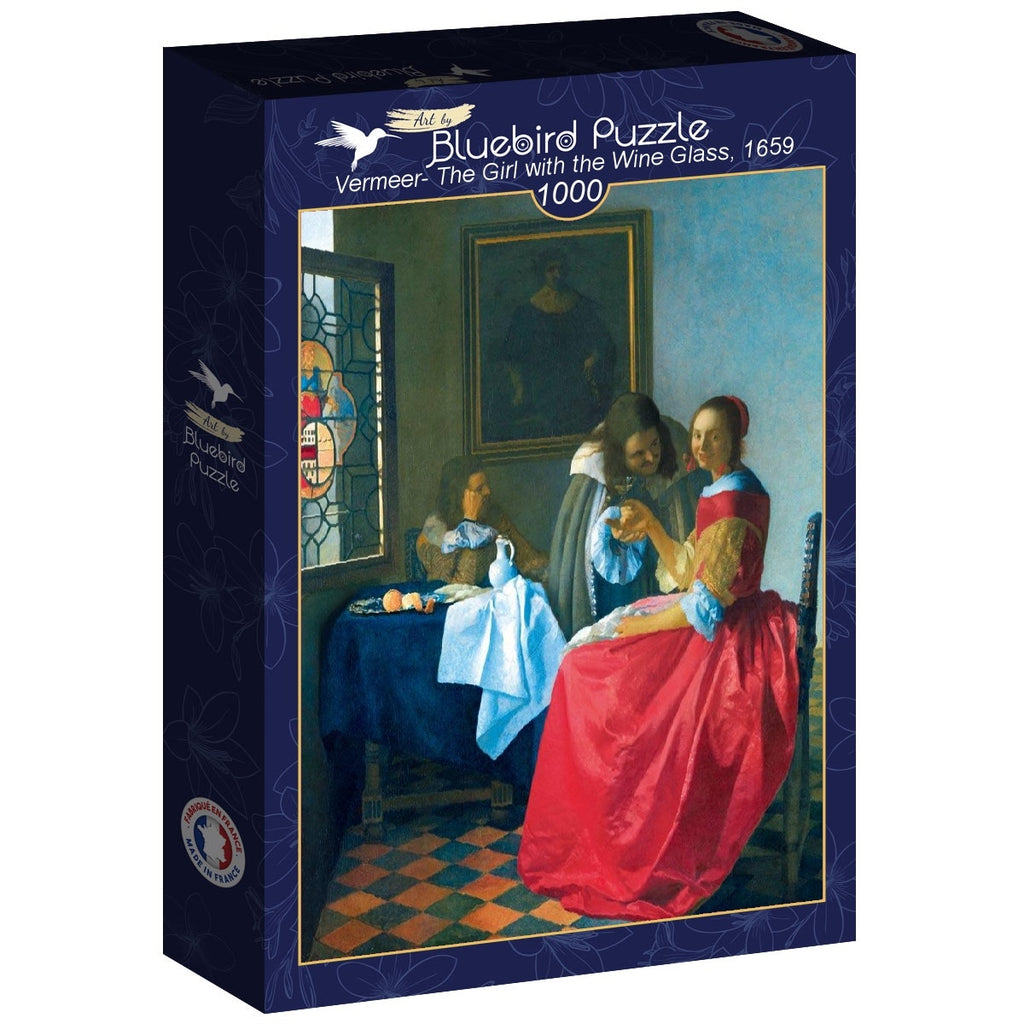Vermeer - The Girl with the Wine Glass, 1659 - 1000 Piece Jigsaw Puzzle (Bluebird)