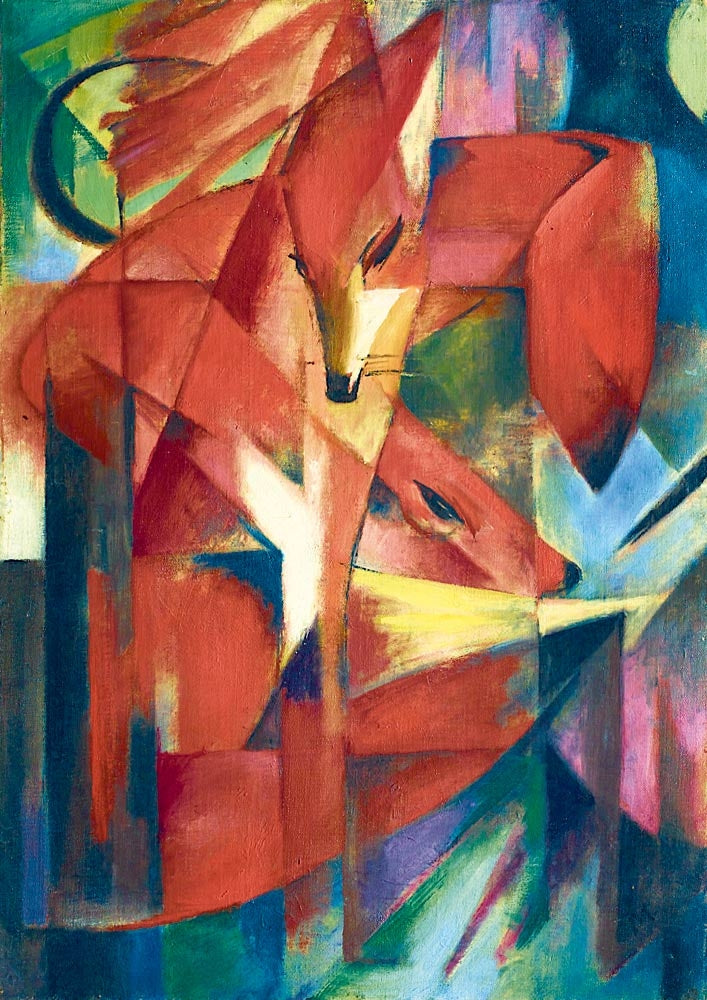 Franz Marc - The Foxes, 1913 - 1000 Piece Jigsaw Puzzle (Bluebird)
