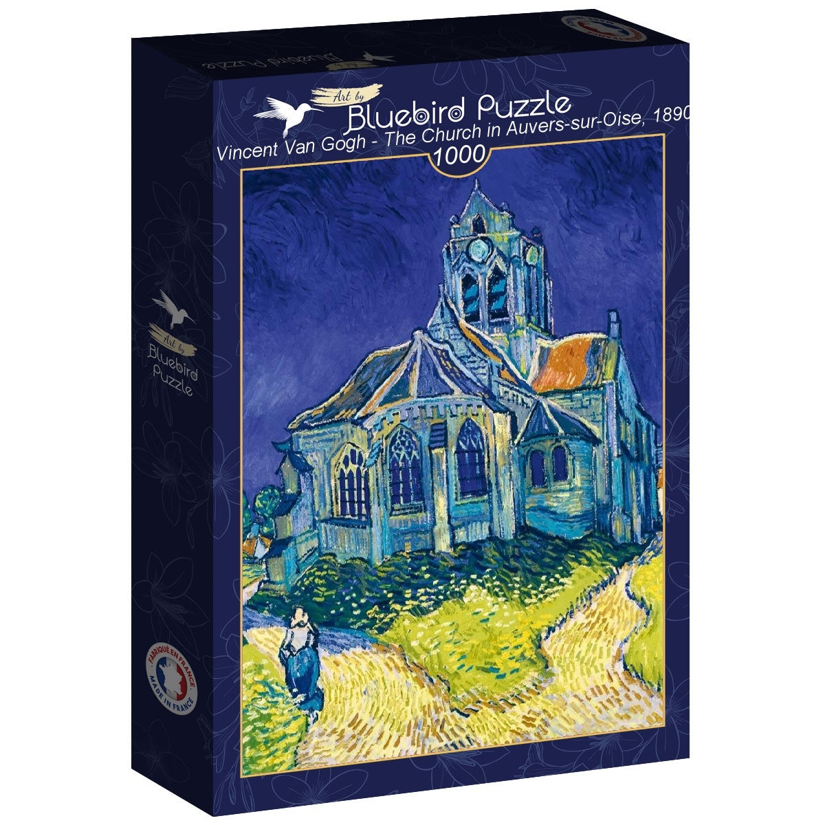 Vincent Van Gogh - The Church in Auvers-sur-Oise, 1890 - 1000 Piece Jigsaw Puzzle (Bluebird)