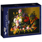 Severin Roesen - Still Life, Flowers and Fruit, 1855 - 1000 Piece Jigsaw Puzzle (Bluebird)
