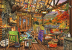 Adirondack Porch - 1000 Piece Jigsaw Puzzle (Bluebird)