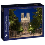 Cathédrale de Reims au Crépuscule - 1000 Piece Jigsaw Puzzle (Bluebird)