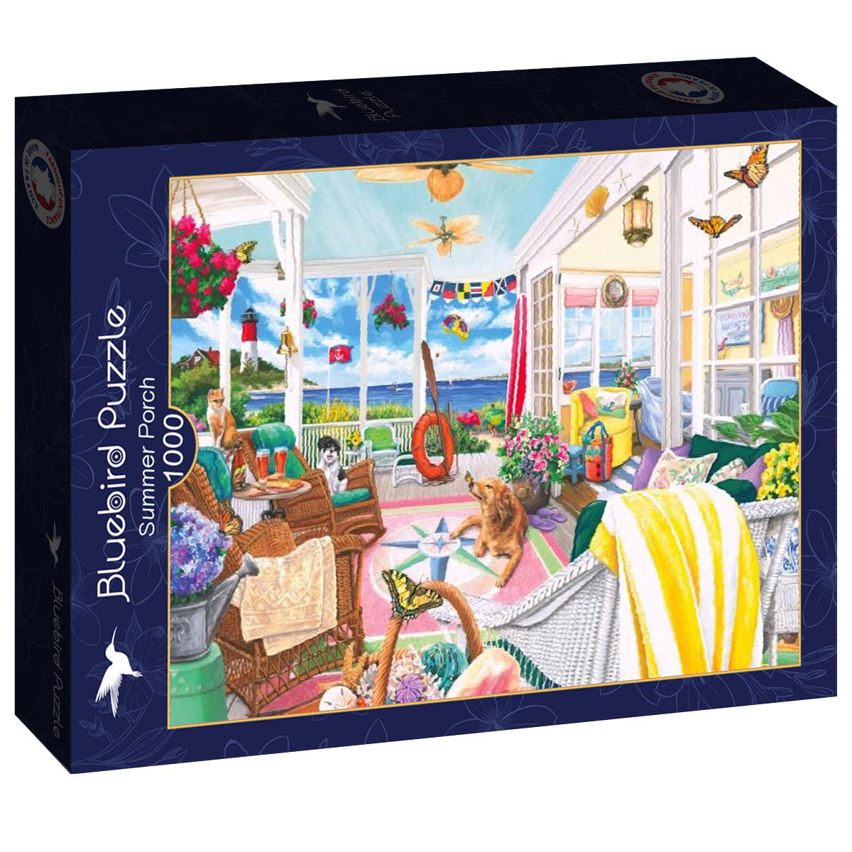 Summer Porch - 1000 Piece Jigsaw Puzzle (Bluebird)