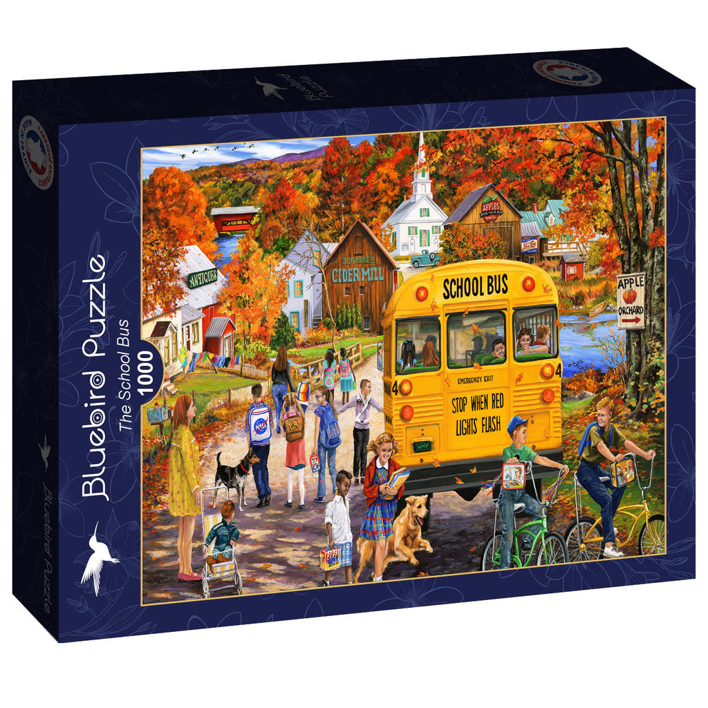 The School Bus - 1000 Piece Jigsaw Puzzle (Bluebird)