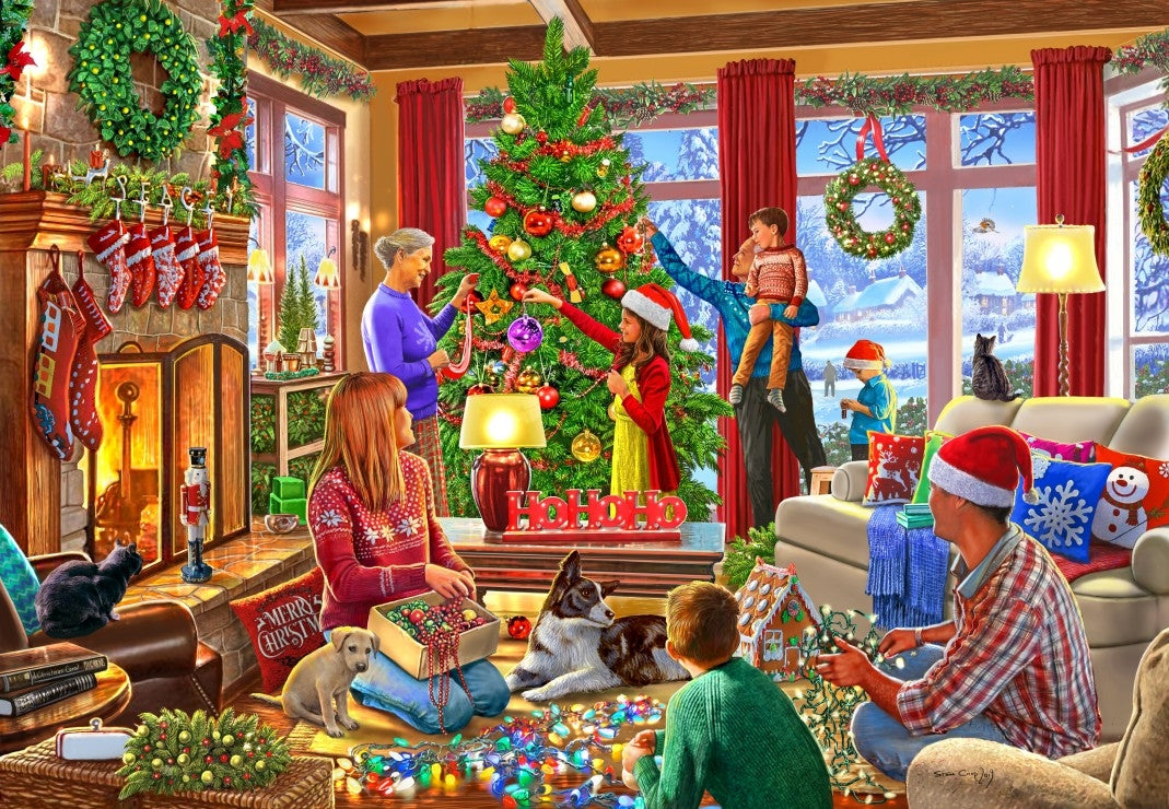 Christmas Decorating - 1000 Piece Jigsaw Puzzle (Bluebird)