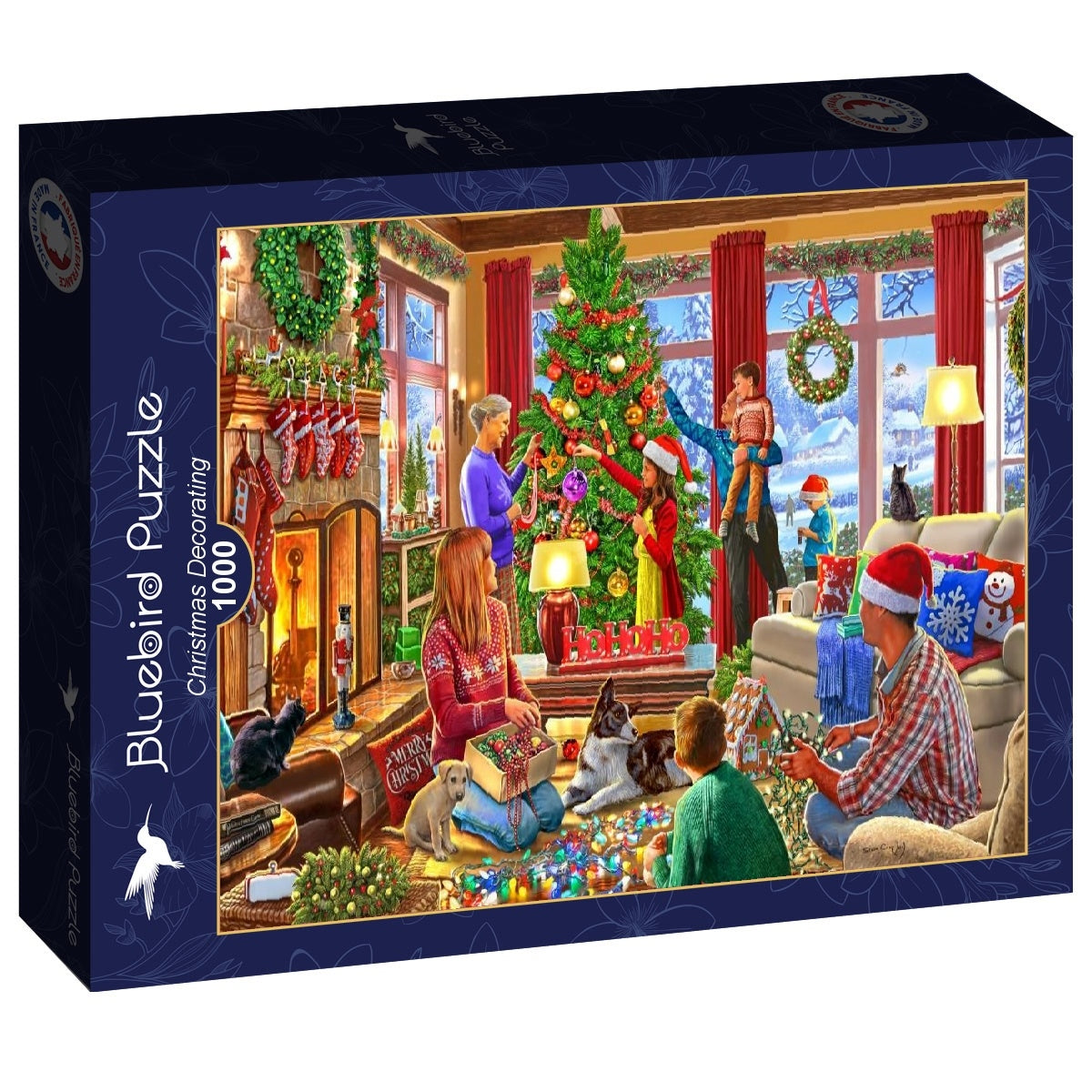 Christmas Decorating - 1000 Piece Jigsaw Puzzle (Bluebird)