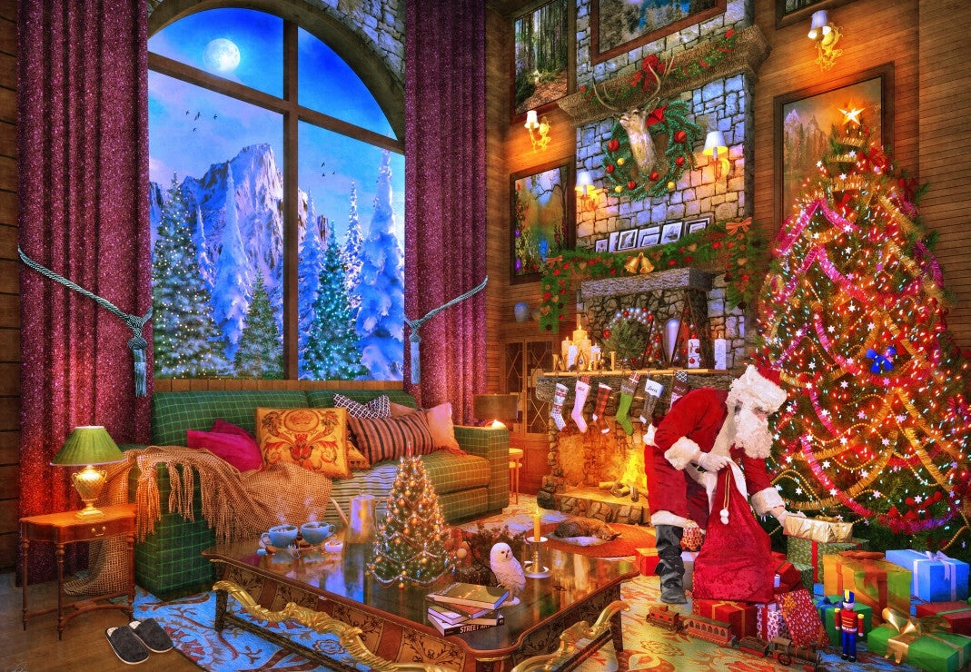 Christmas Lodge - 1000 Piece Jigsaw Puzzle (Bluebird)