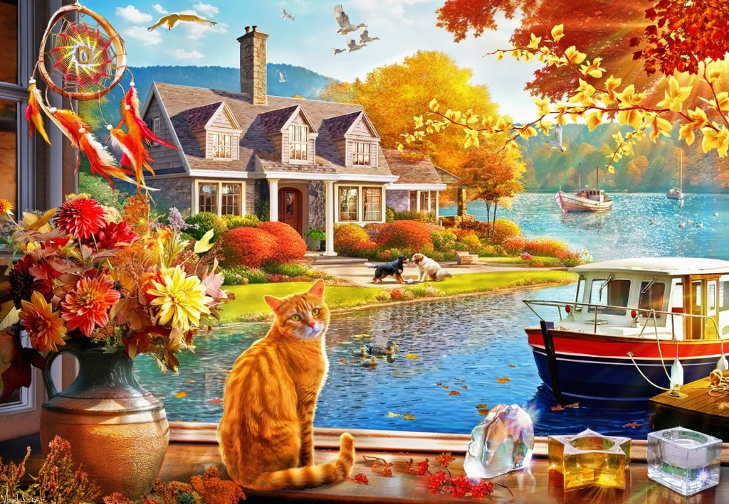 Crisp Fall View - 1000 Piece Jigsaw Puzzle (Bluebird)
