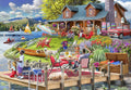 Lake View Cabin Mountain Time - 1000 Piece Jigsaw Puzzle (Bluebird)
