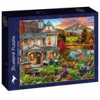 Garden Country Home - 1000 Piece Jigsaw Puzzle (Bluebird)