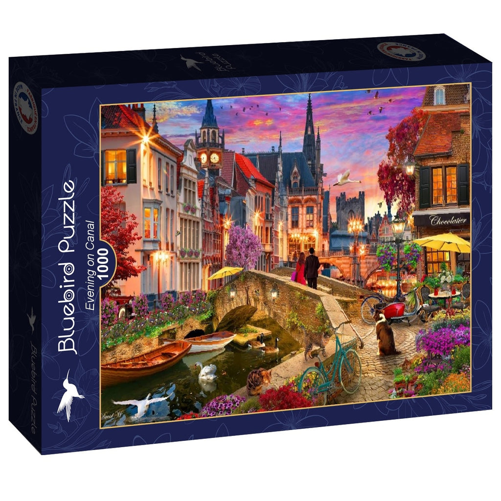 Evening on Canal - 1000 Piece Jigsaw Puzzle (Bluebird)