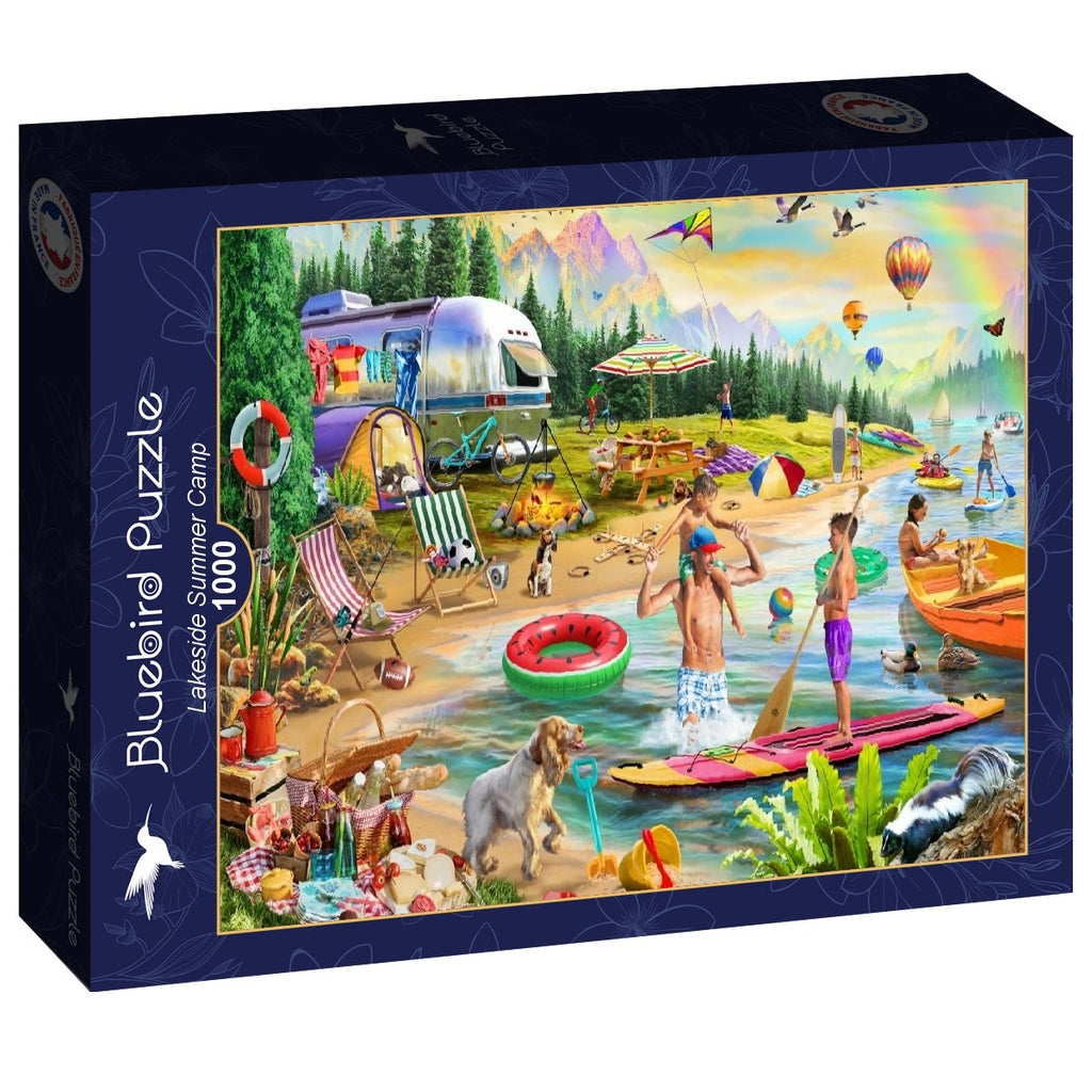 Lakeside Summer Camp - 1000 Piece Jigsaw Puzzle (Bluebird)