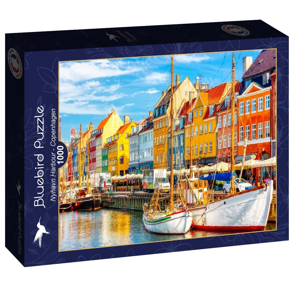 Nyhavn Harbour - Copenhagen - 1000 Piece Jigsaw Puzzle (Bluebird)