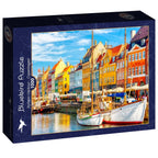 Nyhavn Harbour - Copenhagen - 1000 Piece Jigsaw Puzzle (Bluebird)