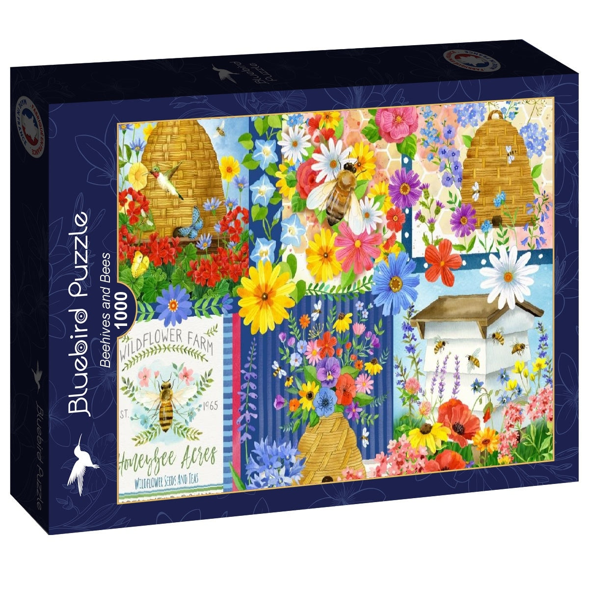 Beehives and Bees - 1000 Piece Jigsaw Puzzle (Bluebird)