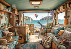 Camping Coast - 1000 Piece Jigsaw Puzzle (Bluebird)