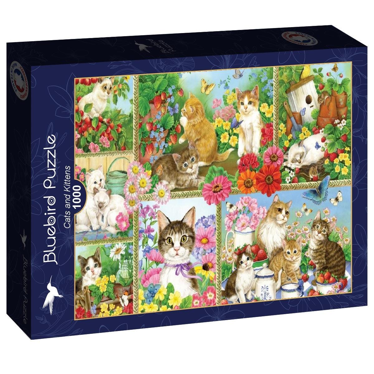 Cats and Kittens - 1000 Piece Jigsaw Puzzle (Bluebird)