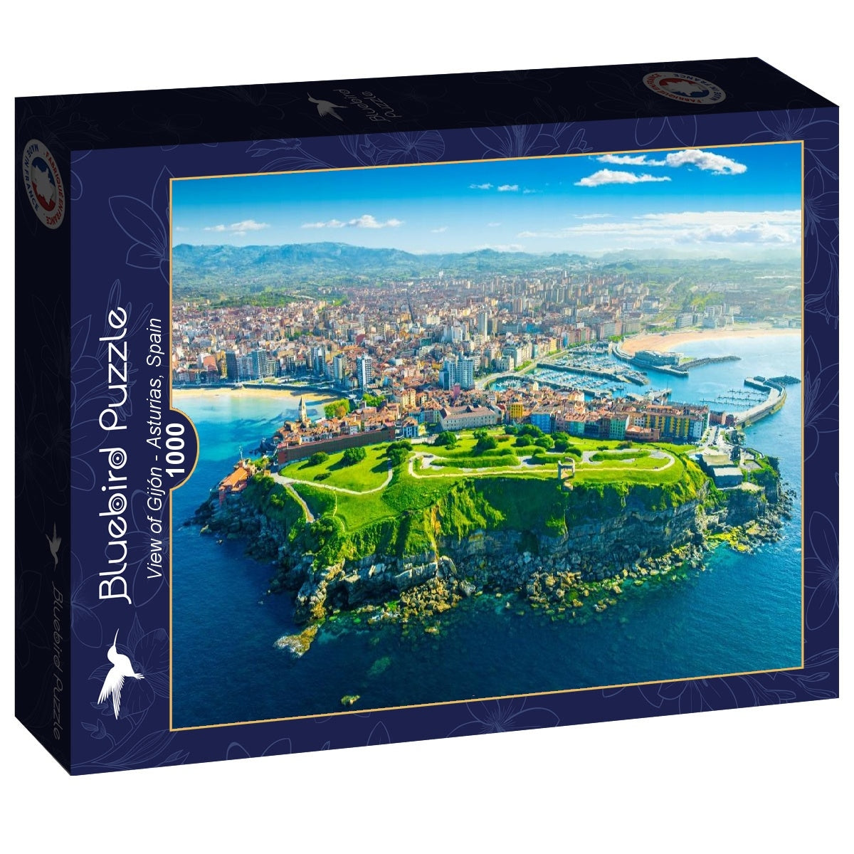View of Gijón - Asturias, Spain - 1000 Piece Jigsaw Puzzle (Bluebird)