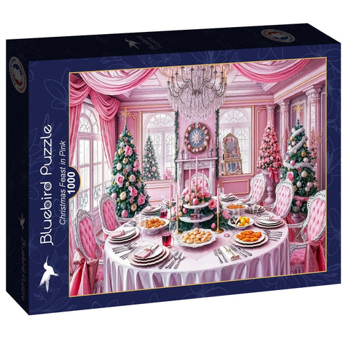 Christmas Feast in Pink - 1000 Piece Jigsaw Puzzle (Bluebird)