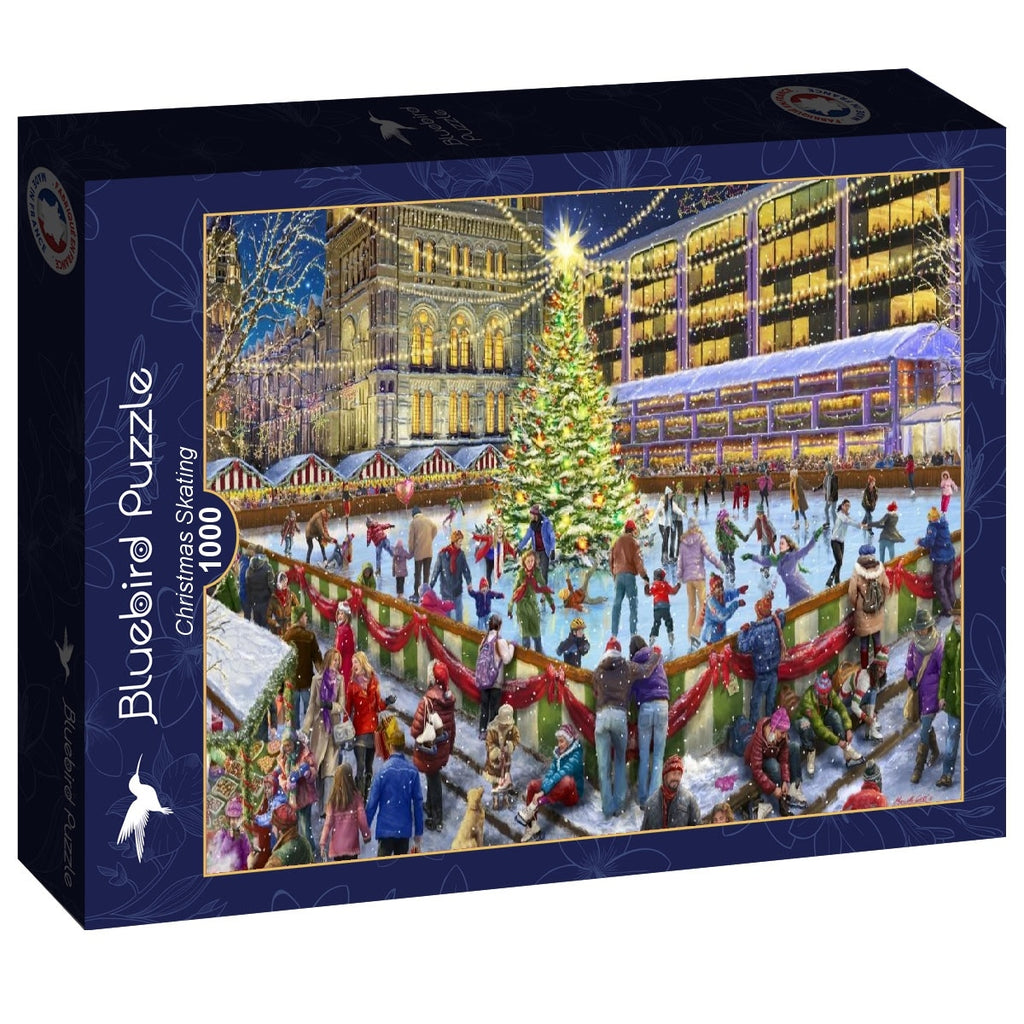 Christmas Skating - 1000 Piece Jigsaw Puzzle (Bluebird)