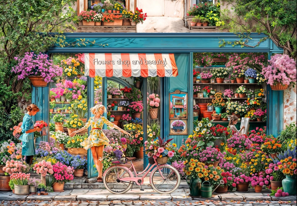 At the Florist's - 1000 Piece Jigsaw Puzzle (Bluebird)