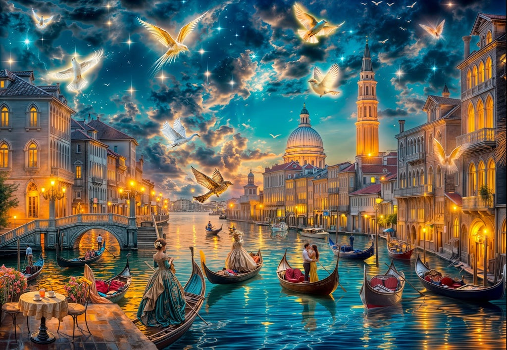 Magical Trip to Venice - 1000 Piece Jigsaw Puzzle (Bluebird)