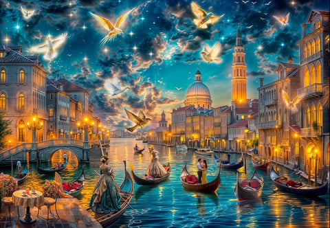 Magical Trip to Venice - 1000 Piece Jigsaw Puzzle (Bluebird)