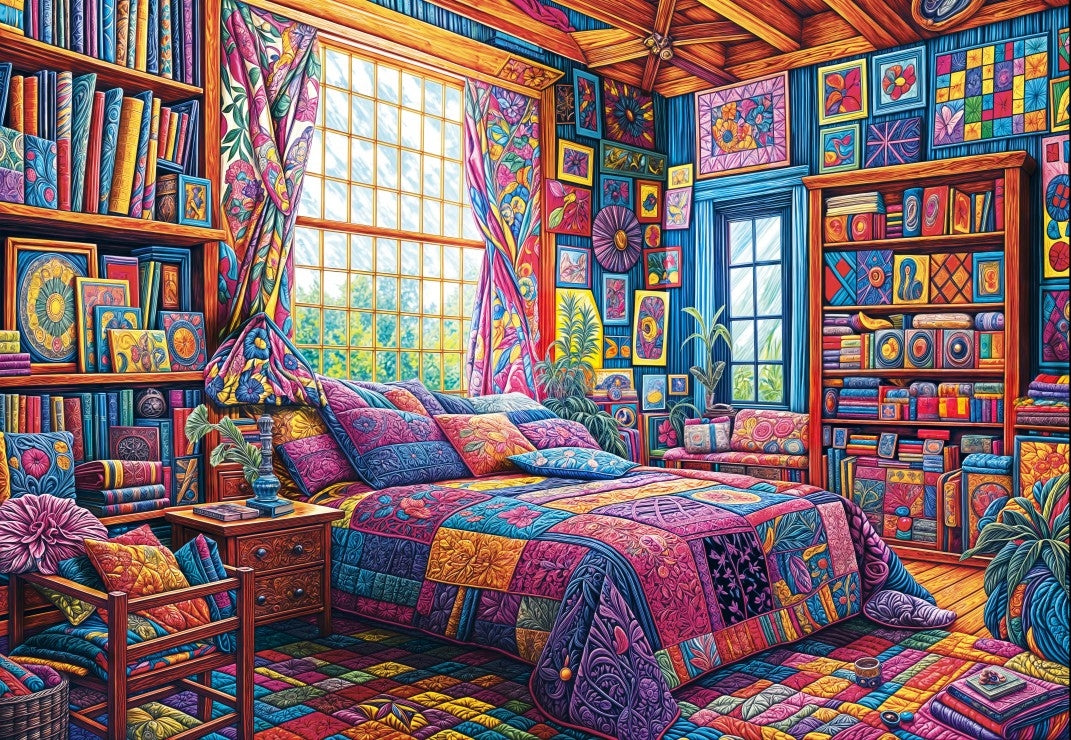 My Colorful Bedroom - 1000 Piece Jigsaw Puzzle (Bluebird)