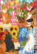 Four Seasons of Cats - 1000 Piece Jigsaw Puzzle (Bluebird)