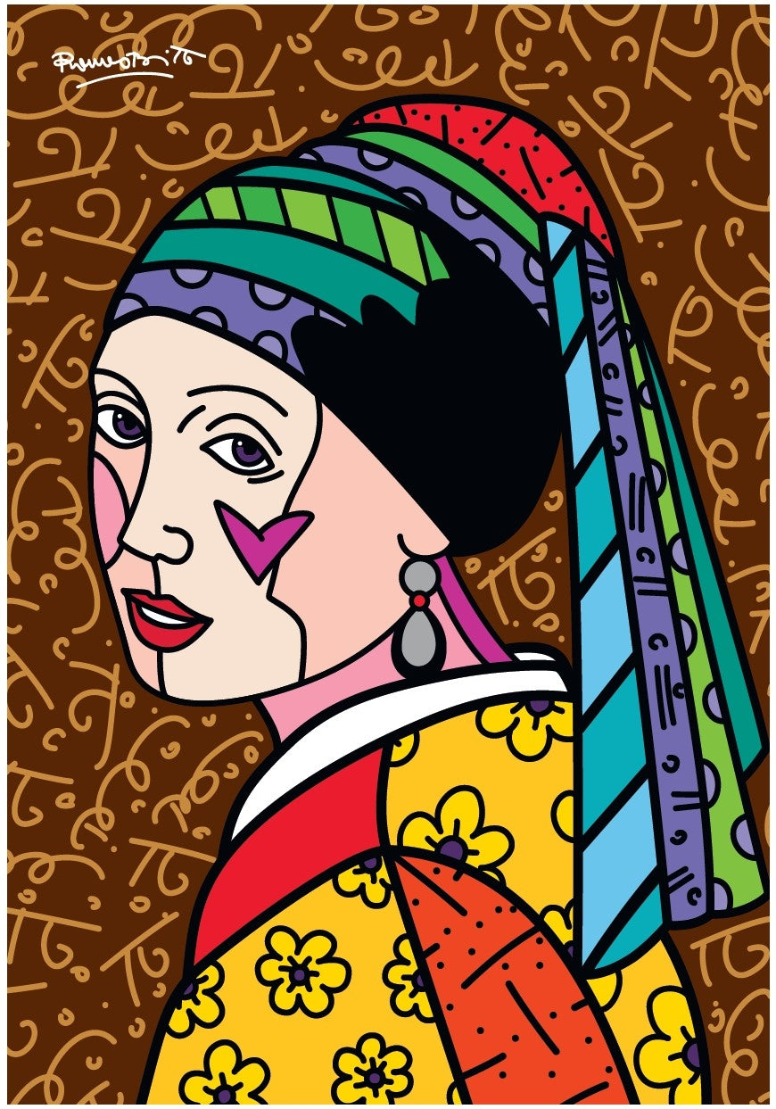 Romero Britto - Dutch Icon - 1500 Piece Jigsaw Puzzle (Bluebird)