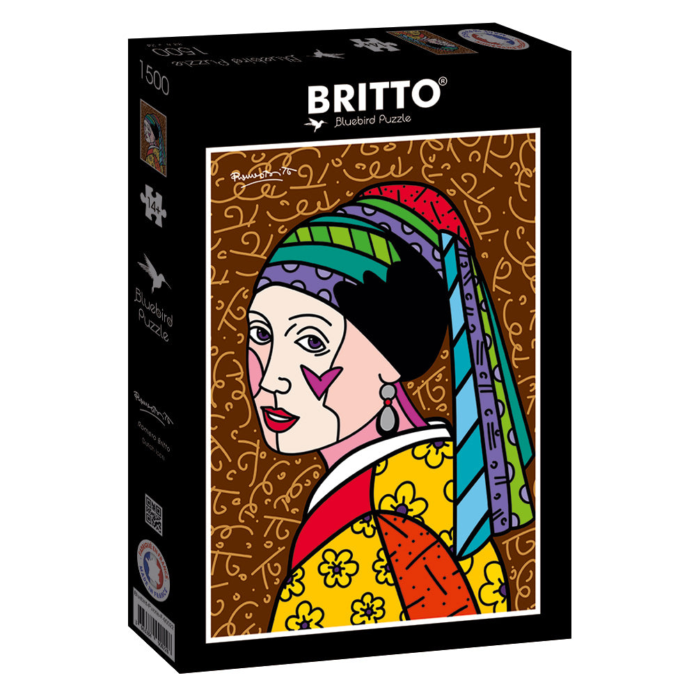Romero Britto - Dutch Icon - 1500 Piece Jigsaw Puzzle (Bluebird)