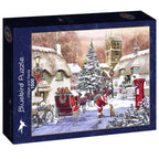 Village and Santa - 1500 Piece Jigsaw Puzzle (Bluebird)