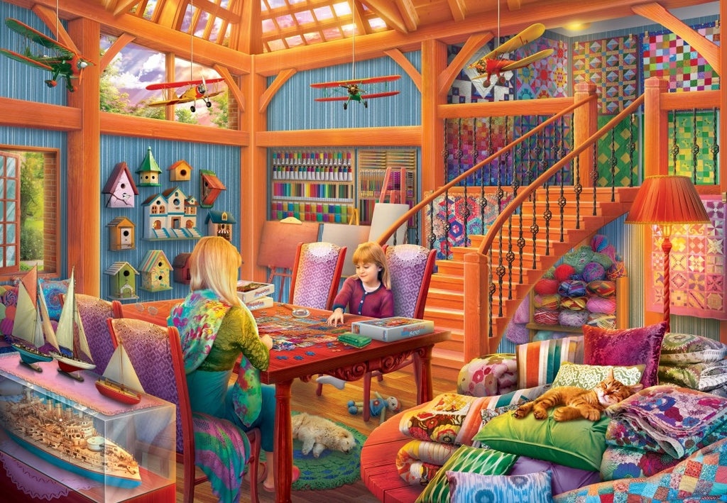 Hobby Room - 1500 Piece Jigsaw Puzzle (Bluebird)