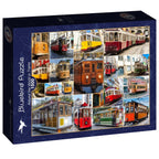 Around the World in Trams - 1500 Piece Jigsaw Puzzle (Bluebird)