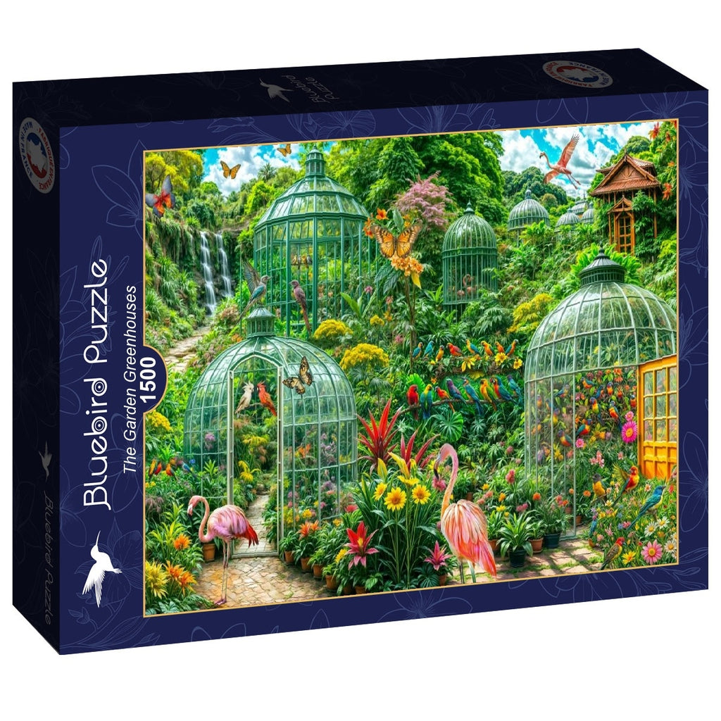 The Garden Greenhouses - 1500 Piece Jigsaw Puzzle (Bluebird)